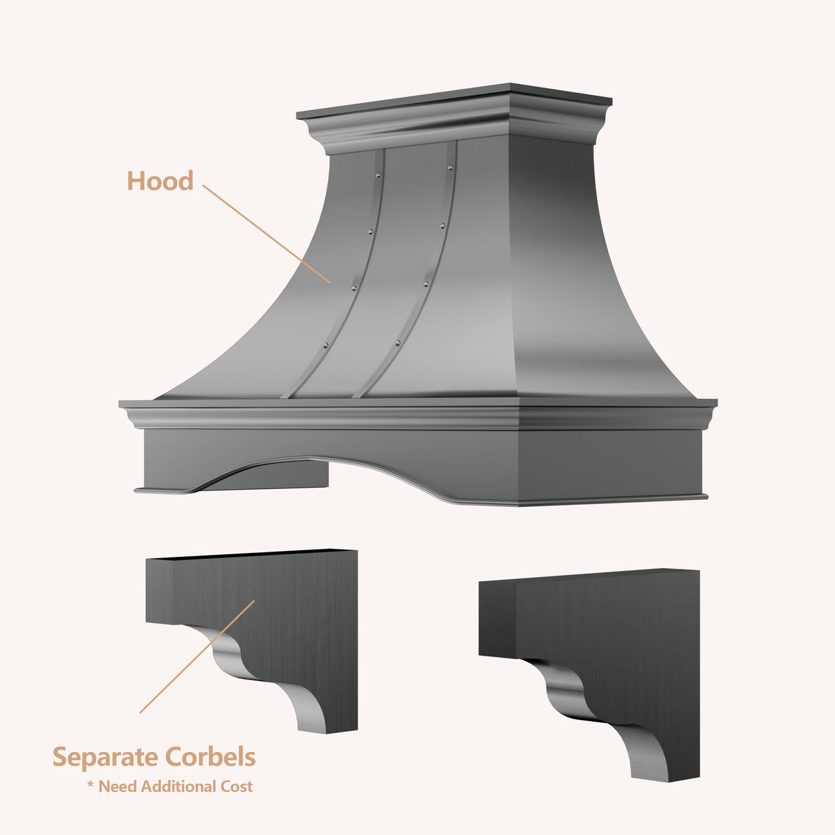 USA Premium Stainless Steel Custom Kitchen Range Hoods URHS-71