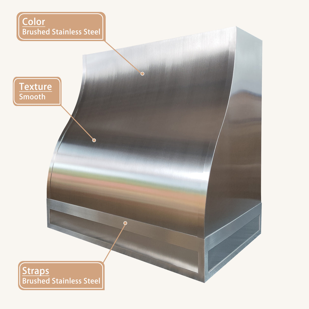 USA Minimal Custom Stainless Steel Exhaust Hood URHS-223