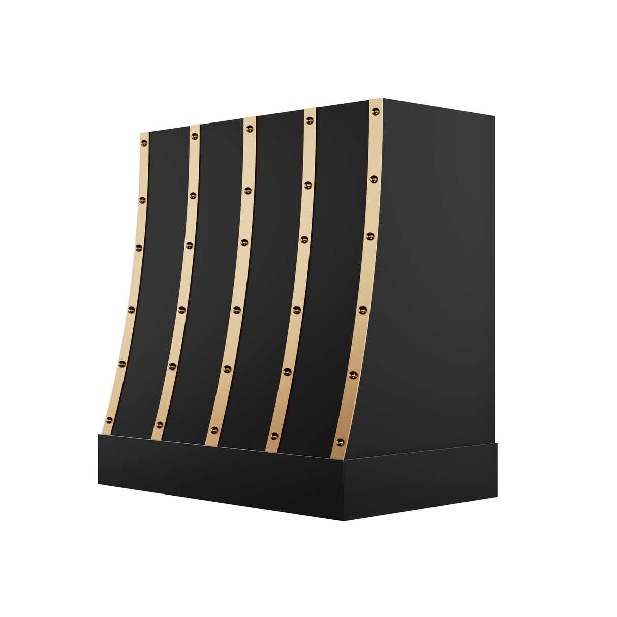 USA Modern Stainless Steel Vent Hood with Brass Straps URHS-20