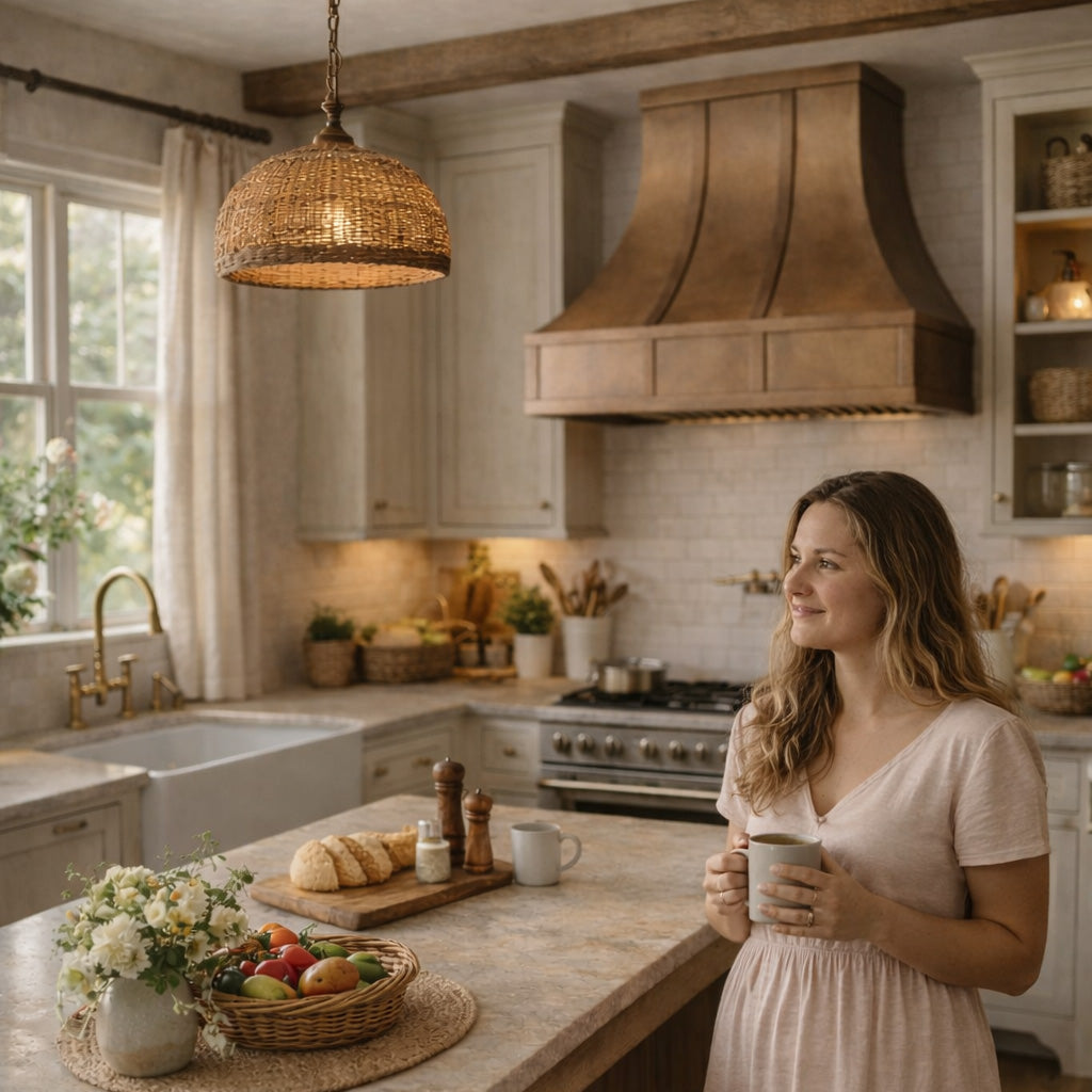 USA Classic Antique Handmade Brass Range Hood URHB-74