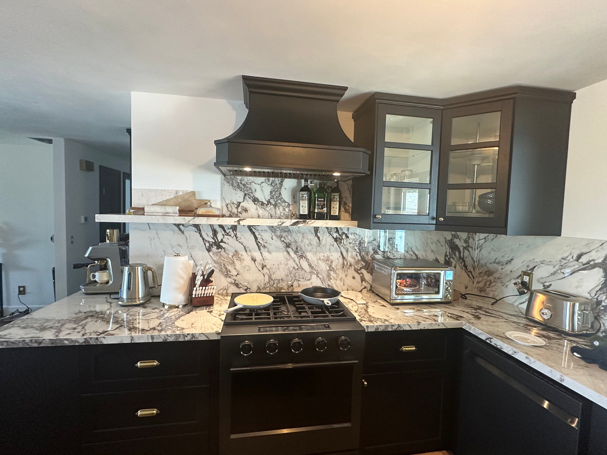 USA Custom Black Custom Stainless Steel Stove Hood URHS-110