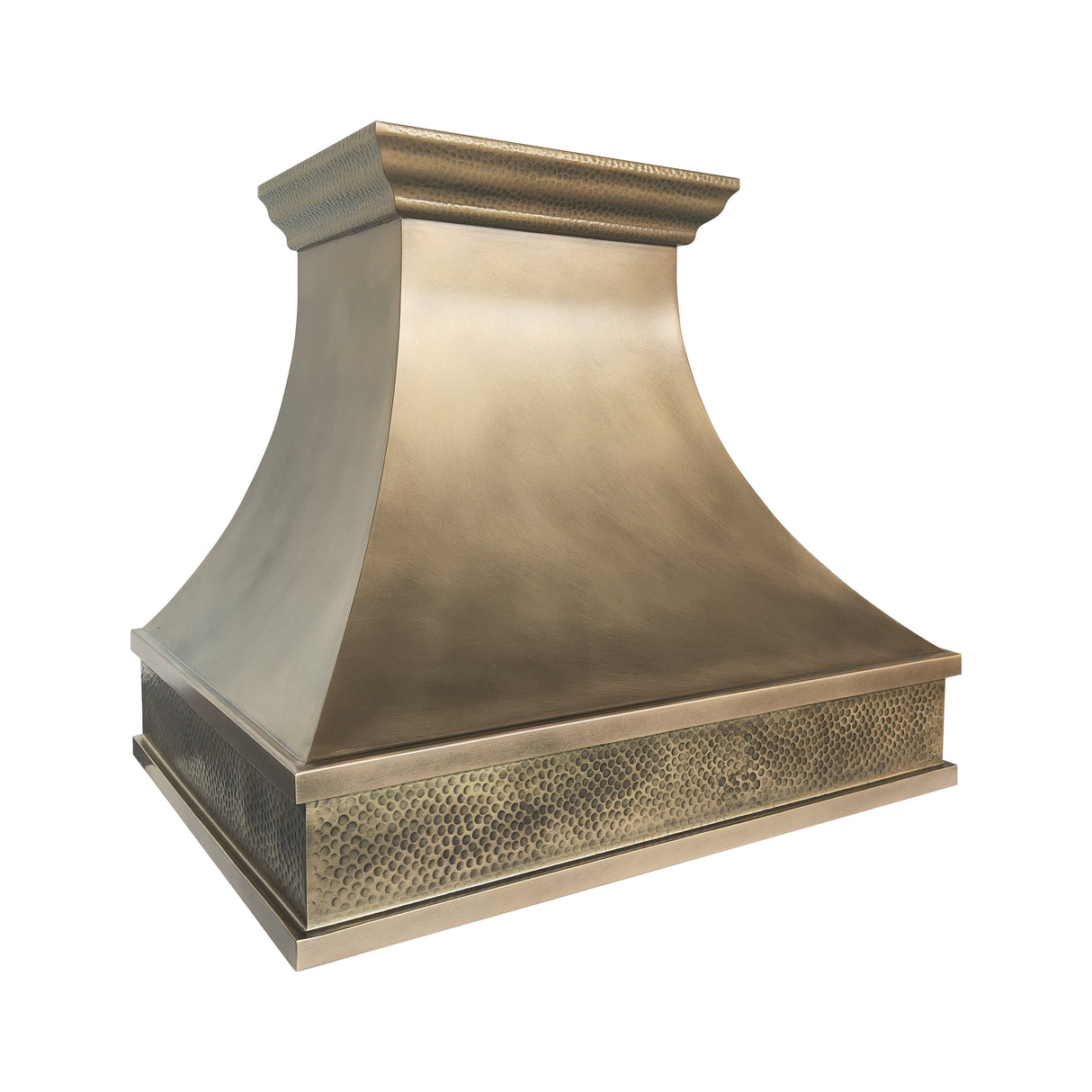 USA Custom Brass Range Hood with Artisan Curved Shaped URHB-77
