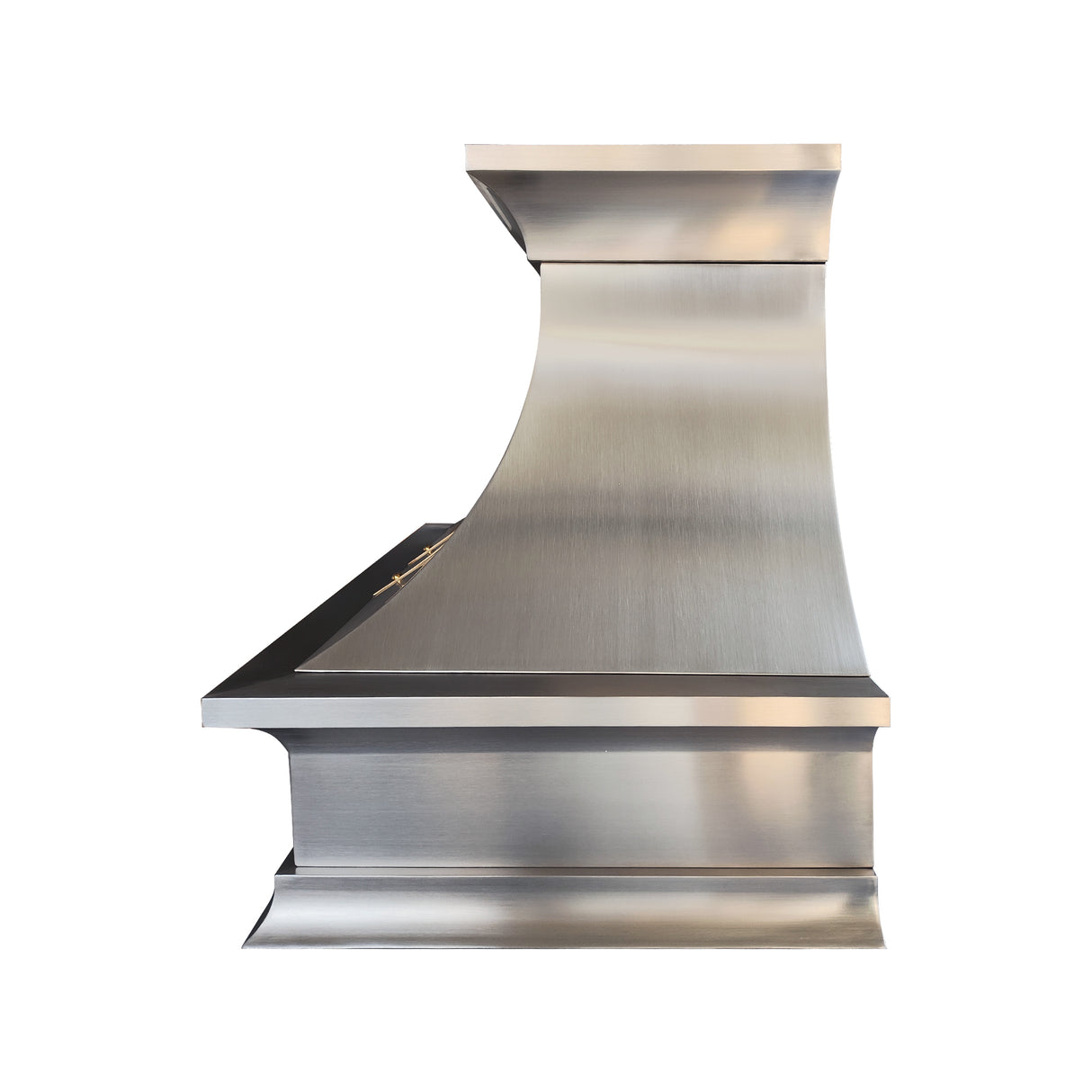 USA Luxury Stainless Steel Custom Vent Hood with Brass Decor URHS-36