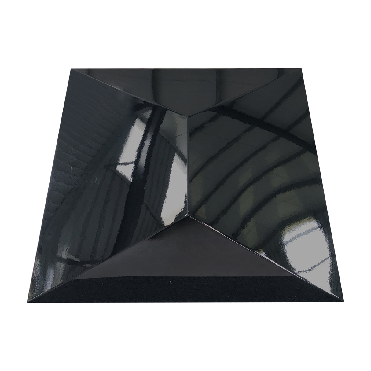 USA Custom Glossy Black Stainless Steel Vent Hood with Artisan Shaped URHS-230