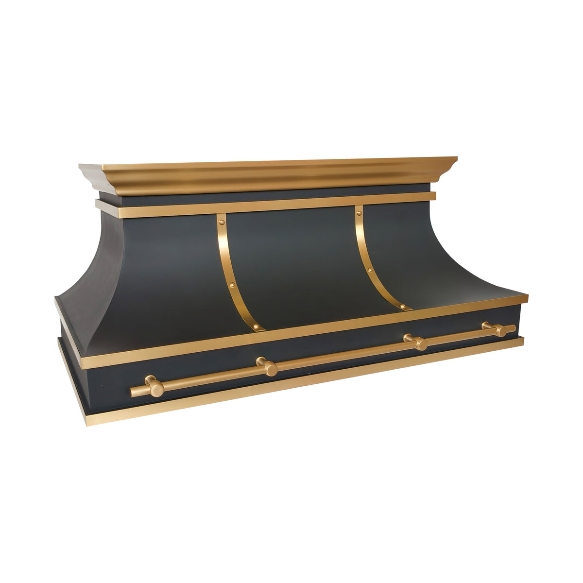 USA Designer Black Custom Stainless Steel Stove Hood URHS-197