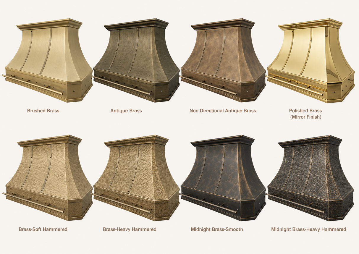 USA Handmade Custom Brass Kitchen Hood URHB-28