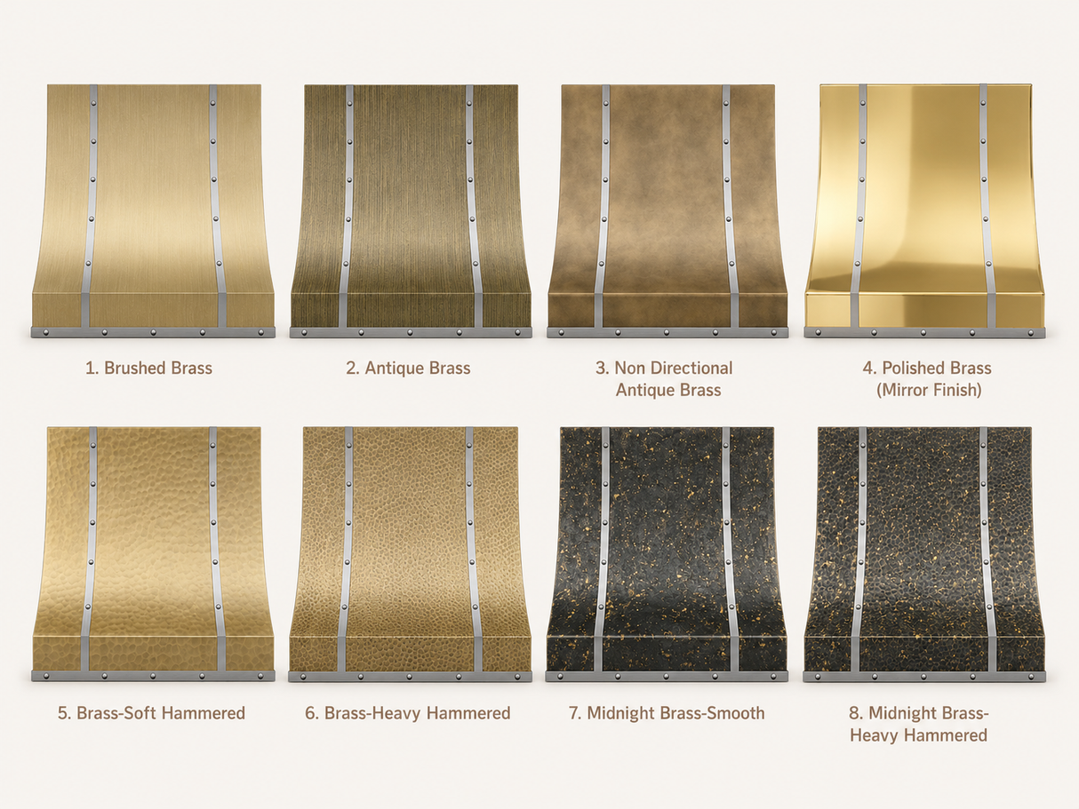 USA Las Vegas Luxury Brass Kitchen Hood URHB-55