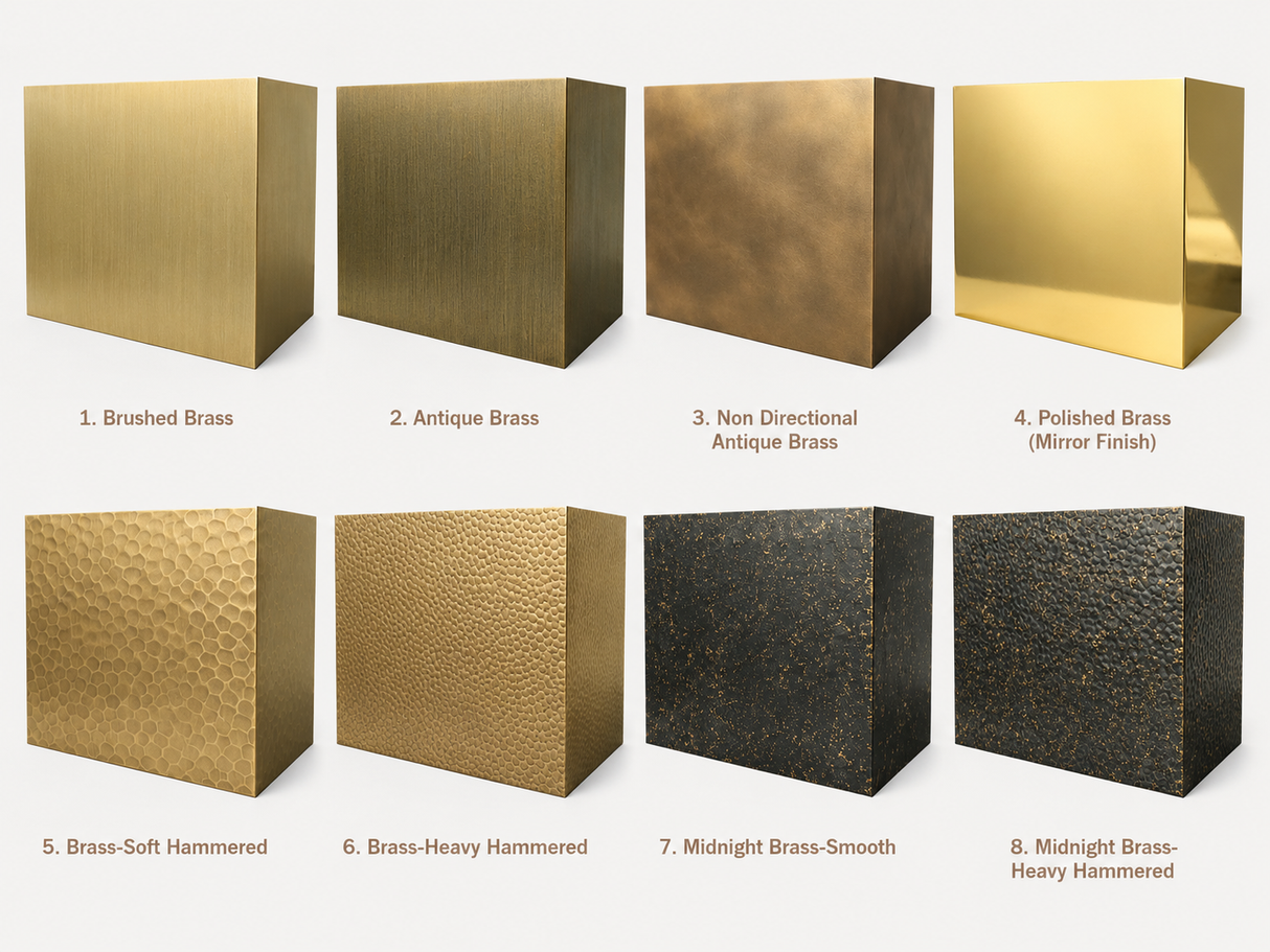 USA Artisan Box Shaped Brass Range Hood URHB-86