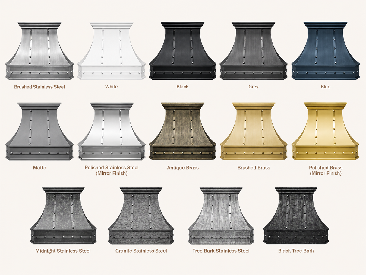 USA Artisan Custom Grey Stainless Steel Range Hood URHS-193