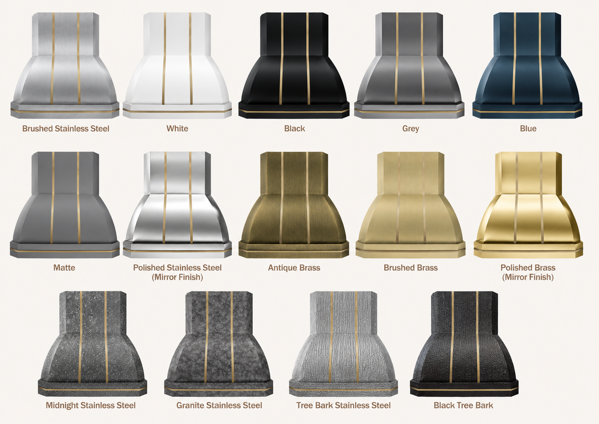 USA California Geometric Custom Stainless Steel Hood URHS-27