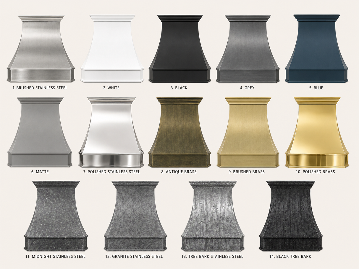 USA California Custom Range Hood Stainless Steel Modern Design URHS-67
