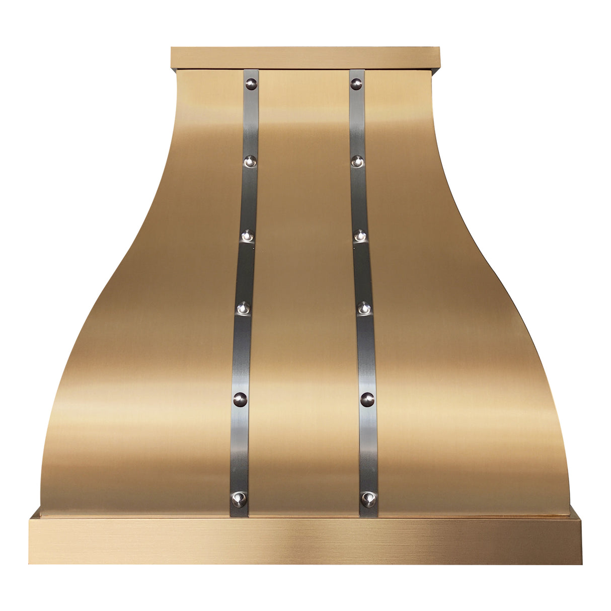 USA Artisan Custom Brass Wall Mount Range Hood URHB-50-Custom Brass Range Hood > Luxury Metal Hood > High-End Kitchen Vent Hood-USA Range Hood