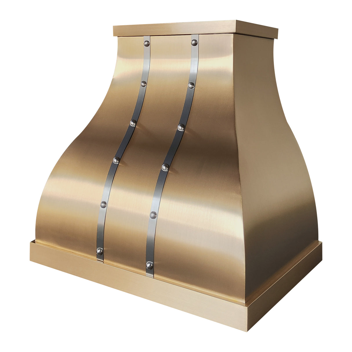 USA Artisan Custom Brass Wall Mount Range Hood URHB-50-Custom Brass Range Hood > Luxury Metal Hood > High-End Kitchen Vent Hood-USA Range Hood