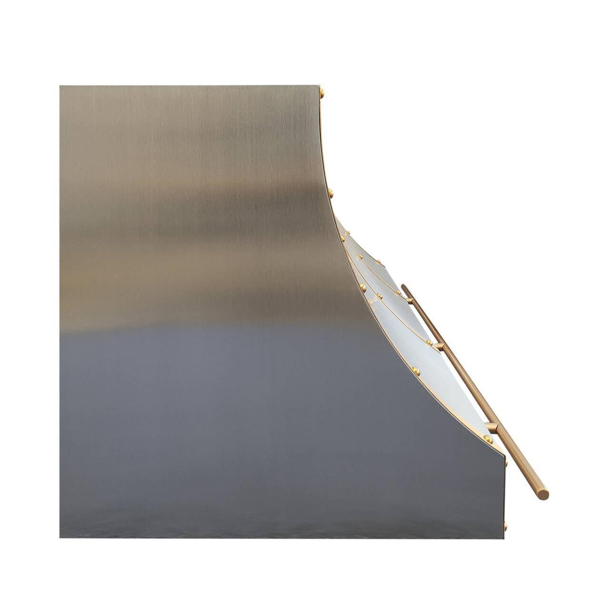 USA Atlanta Custom Stainless Steel Range Hood with Brass Straps URHS-92-Custom Stainless Steel Range Hood > Luxury Kitchen Hood > High-End Metal Vent Hood-USA Range Hood