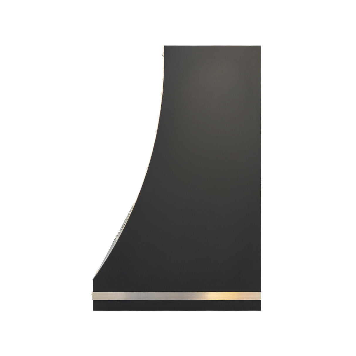 USA Black Stainless Steel Range Hoods with Modern Sloped Design URHS-86-Custom Stainless Steel Range Hood > Luxury Kitchen Hood > High-End Metal Vent Hood-USA Range Hood