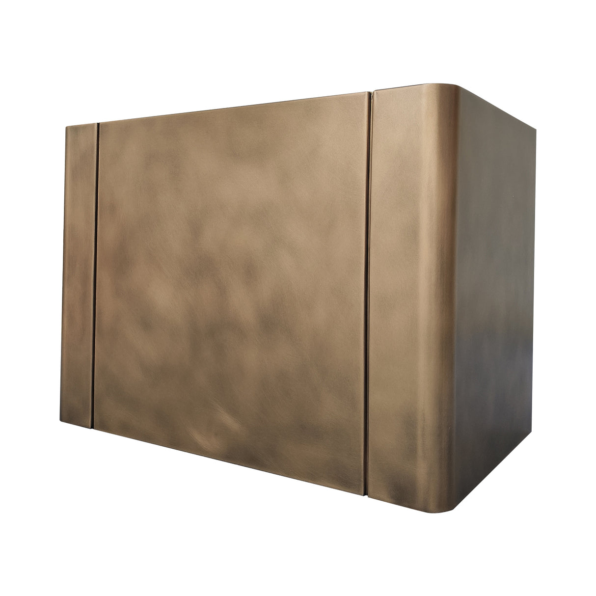 USA Box Custom Brass Range Hood with Non-direction Finish URHB-24-Custom Brass Range Hood > Luxury Metal Hood > High-End Kitchen Vent Hood-USA Range Hood