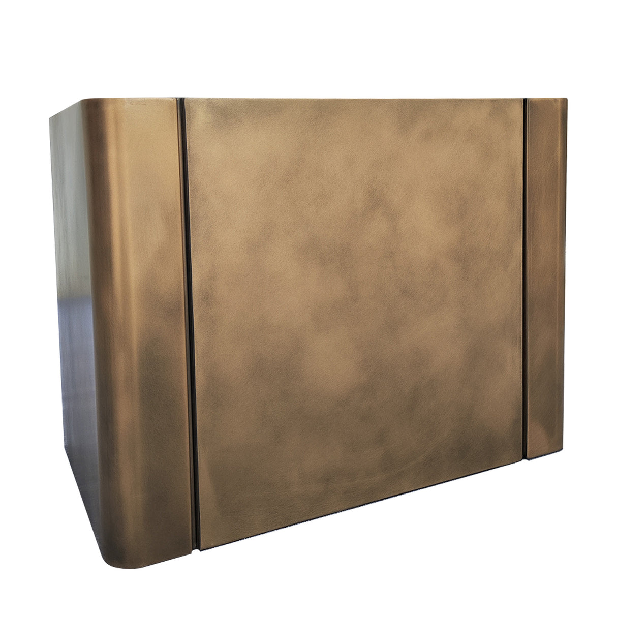 USA Box Custom Brass Range Hood with Non-direction Finish URHB-24-Custom Brass Range Hood > Luxury Metal Hood > High-End Kitchen Vent Hood-USA Range Hood