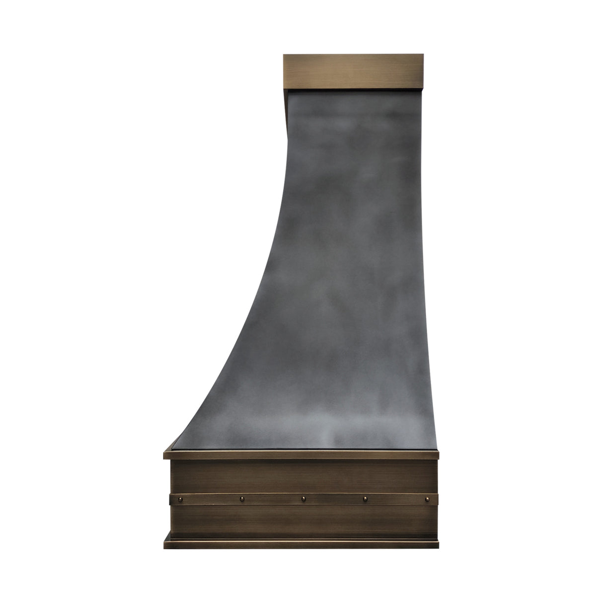 USA Brooklyn Modern Dark Zinc Range Hood URHZ-09-Custom Zinc Range Hood > Luxury Metal Hood > High-End Kitchen Vent Hood-USA Range Hood