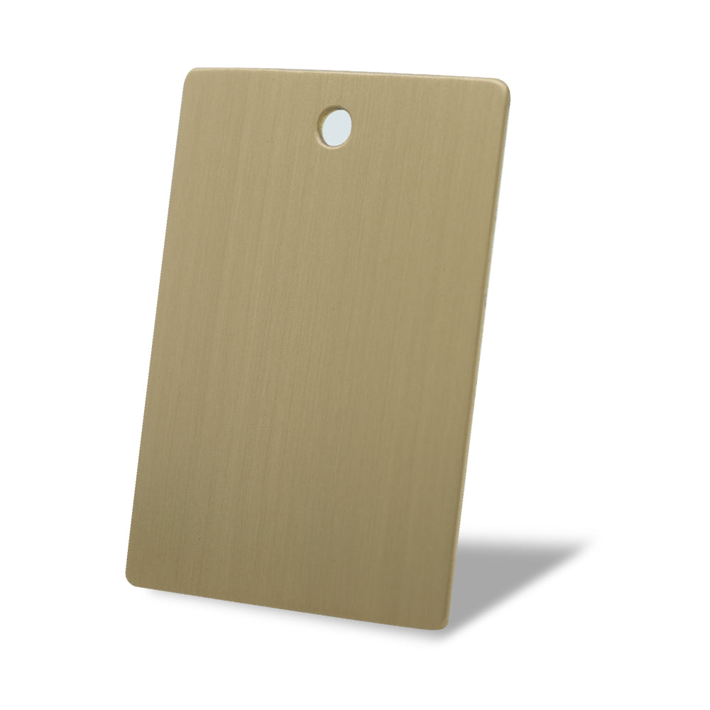 USA Brushed Brass Samples Smooth Finish