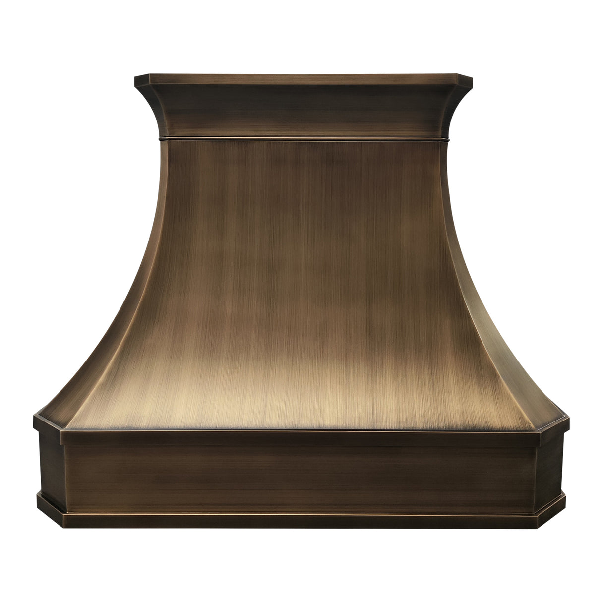 USA California Antique Brass Kitchen Hood URHB-45-Custom Brass Range Hood > Luxury Metal Hood > High-End Kitchen Vent Hood-USA Range Hood