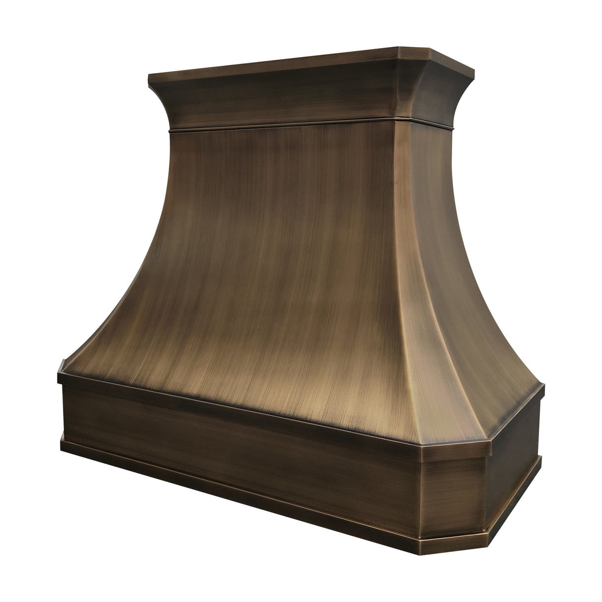 USA California Antique Brass Kitchen Hood URHB-45-Custom Brass Range Hood > Luxury Metal Hood > High-End Kitchen Vent Hood-USA Range Hood