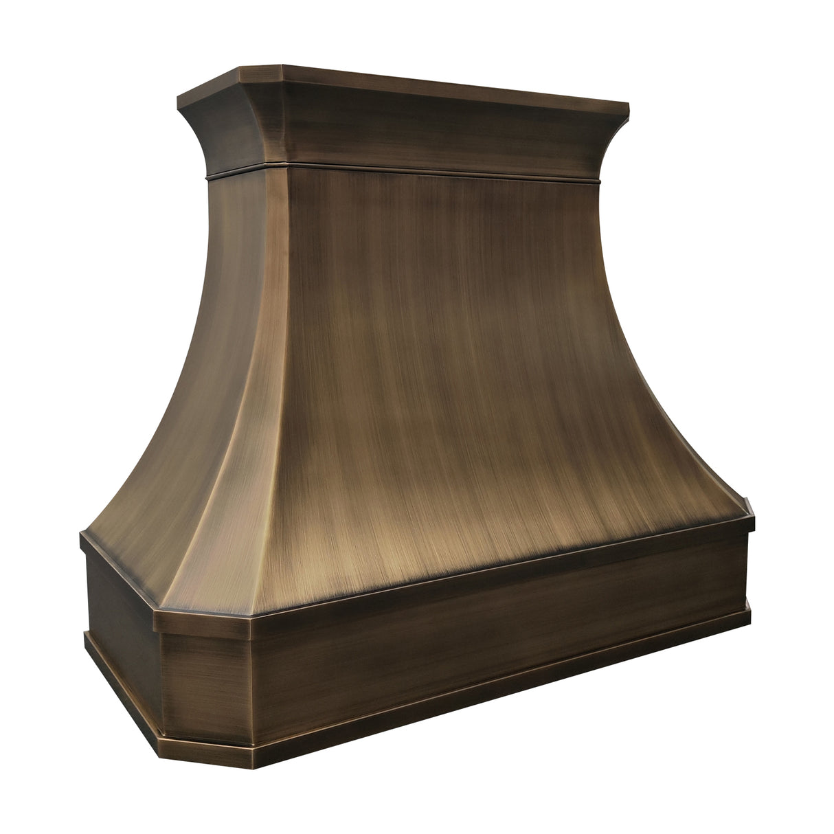 USA California Antique Brass Kitchen Hood URHB-45-Custom Brass Range Hood > Luxury Metal Hood > High-End Kitchen Vent Hood-USA Range Hood