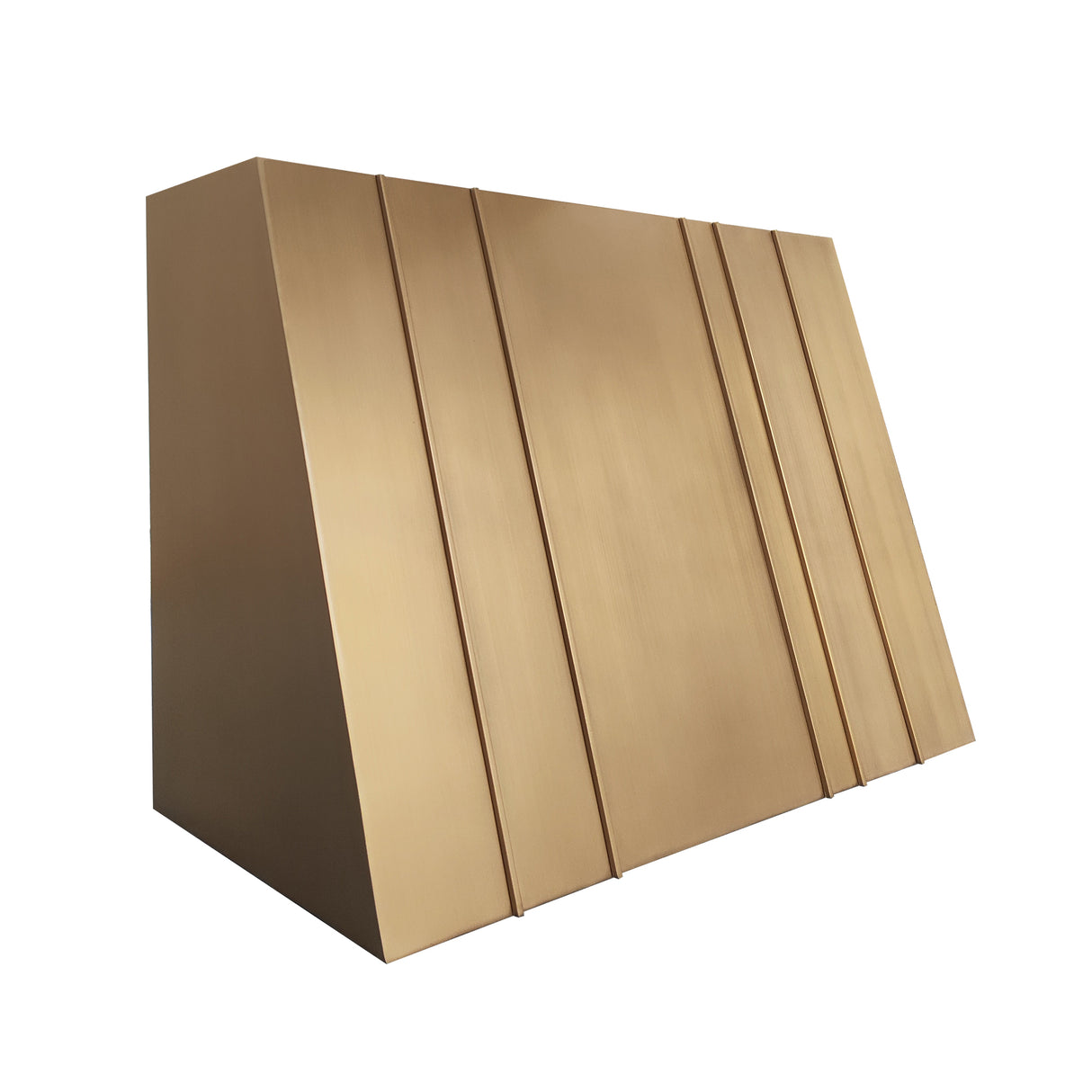 USA Custom Brass Kitchen Hood with Curved Shape URHB-21-Custom Brass Range Hood > Luxury Metal Hood > High-End Kitchen Vent Hood-USA Range Hood