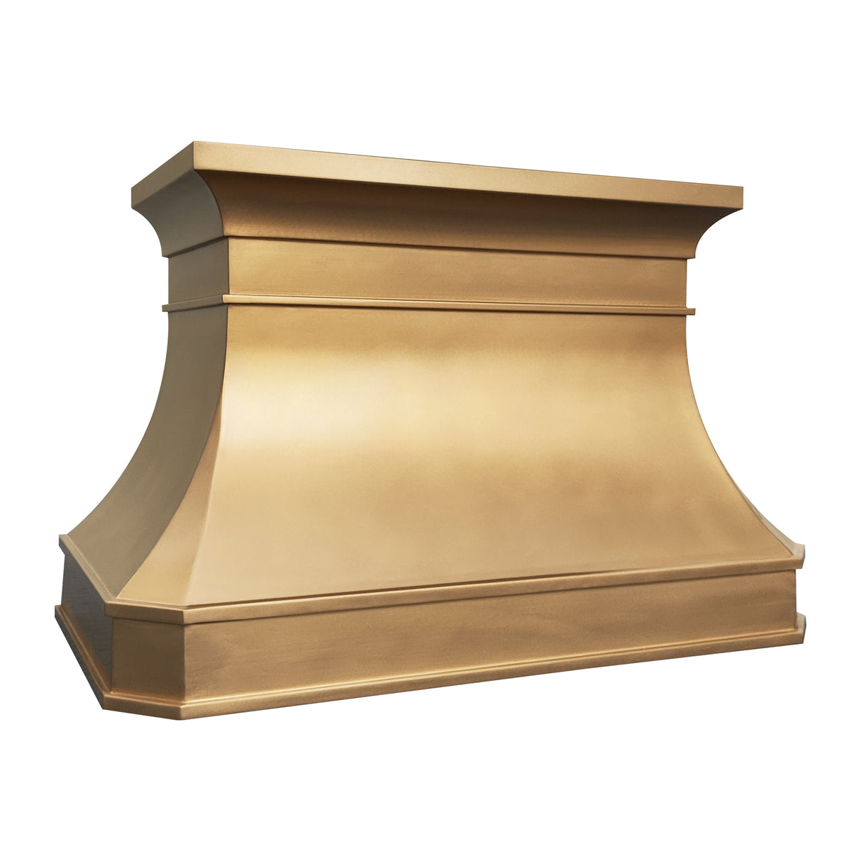 USA Custom Brushed Brass Range Hood URHB-22-Custom Brass Range Hood > Luxury Metal Hood > High-End Kitchen Vent Hood-USA Range Hood