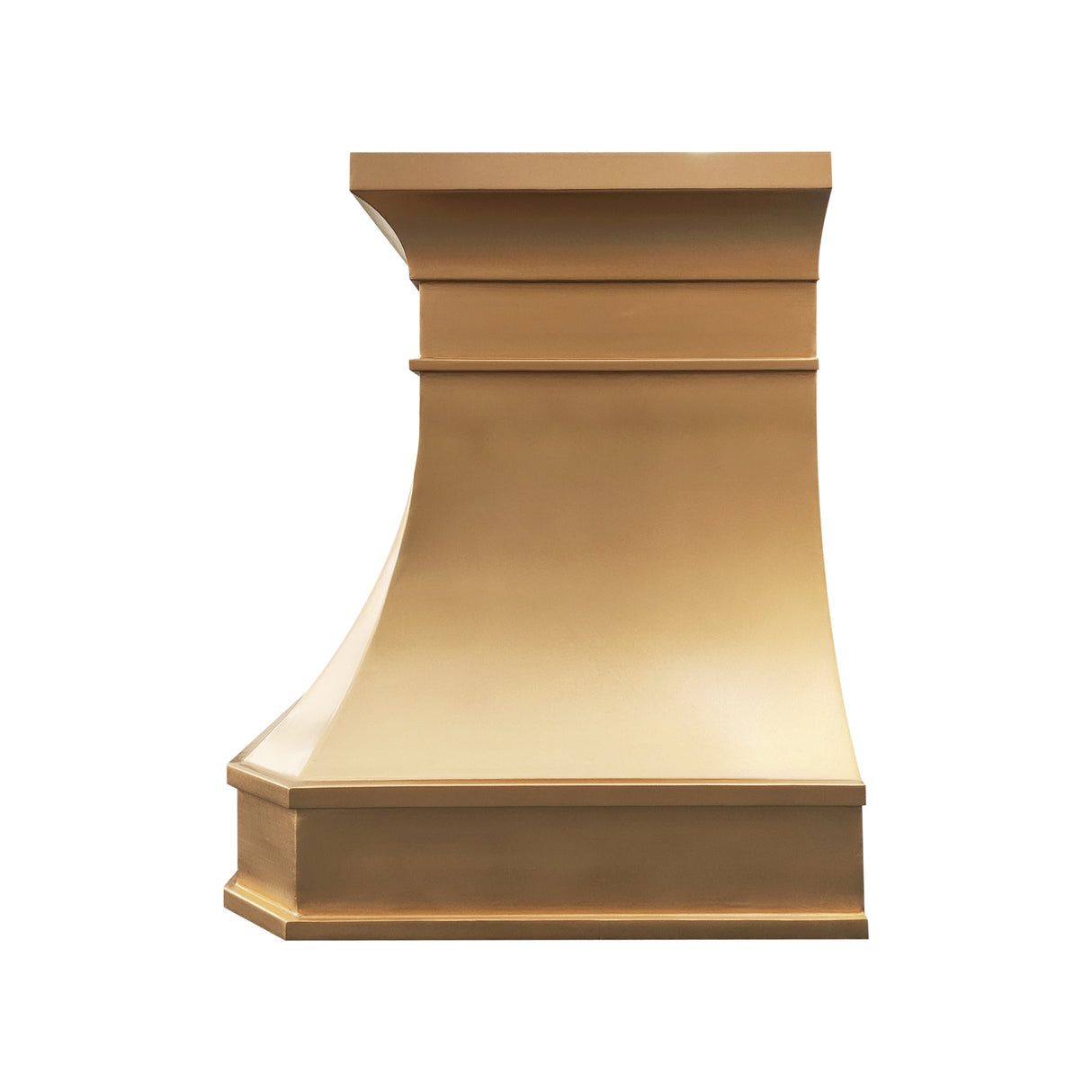 USA Custom Brushed Brass Range Hood URHB-22-Custom Brass Range Hood > Luxury Metal Hood > High-End Kitchen Vent Hood-USA Range Hood