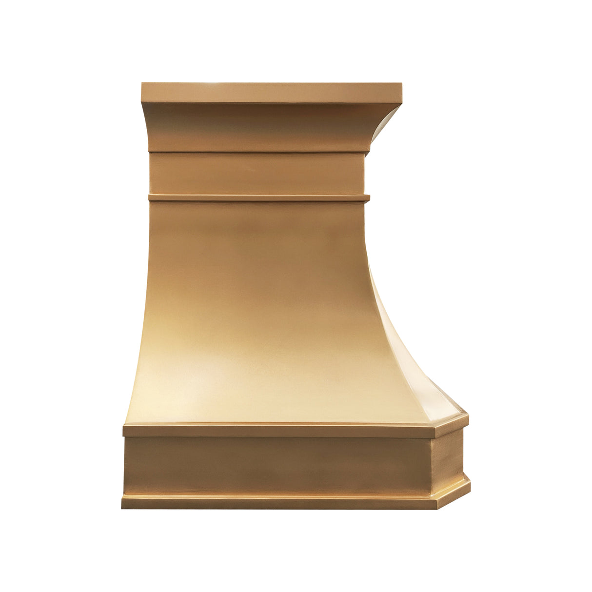 USA Custom Brushed Brass Range Hood URHB-22-Custom Brass Range Hood > Luxury Metal Hood > High-End Kitchen Vent Hood-USA Range Hood