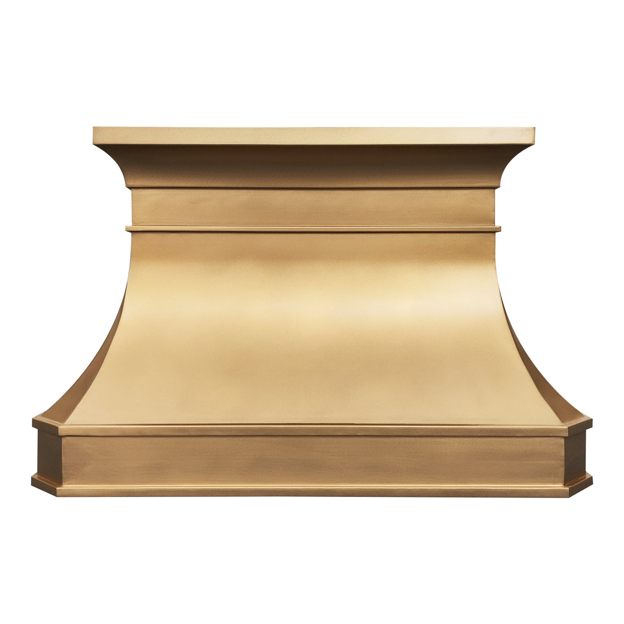 USA Custom Brushed Brass Range Hood URHB-22-Custom Brass Range Hood > Luxury Metal Hood > High-End Kitchen Vent Hood-USA Range Hood
