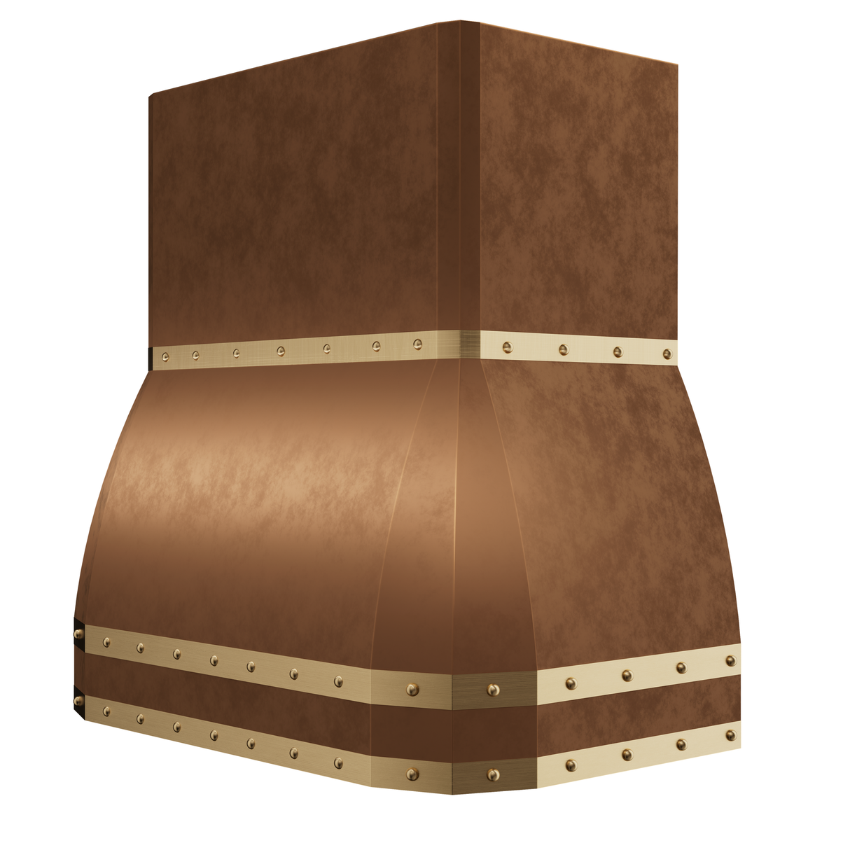 USA Custom Square Bell Copper Range Hood URHC-21-Custom Copper Range Hood > Luxury Metal Hood > High-End Kitchen Vent Hood-USA Range Hood