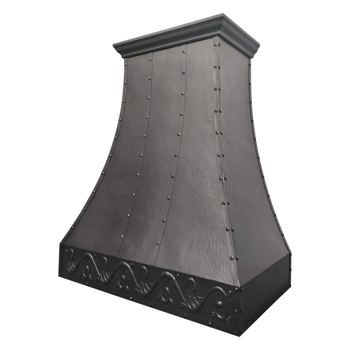 USA Florida Custom Copper Range Hood Featuring Carved Apron URHC-41-Custom Copper Range Hood > Luxury Metal Hood > High-End Kitchen Vent Hood-USA Range Hood