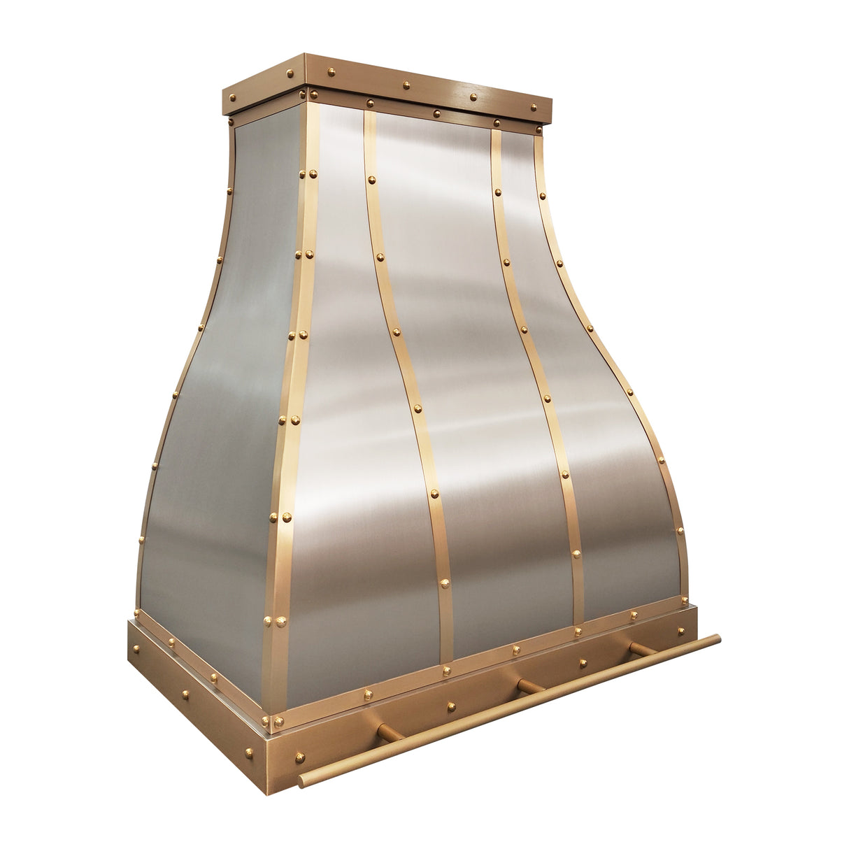 USA Luxury Brushed Stainless Steel Bell Shape Range Hood URHS-84-Custom Stainless Steel Range Hood > Luxury Kitchen Hood > High-End Metal Vent Hood-USA Range Hood
