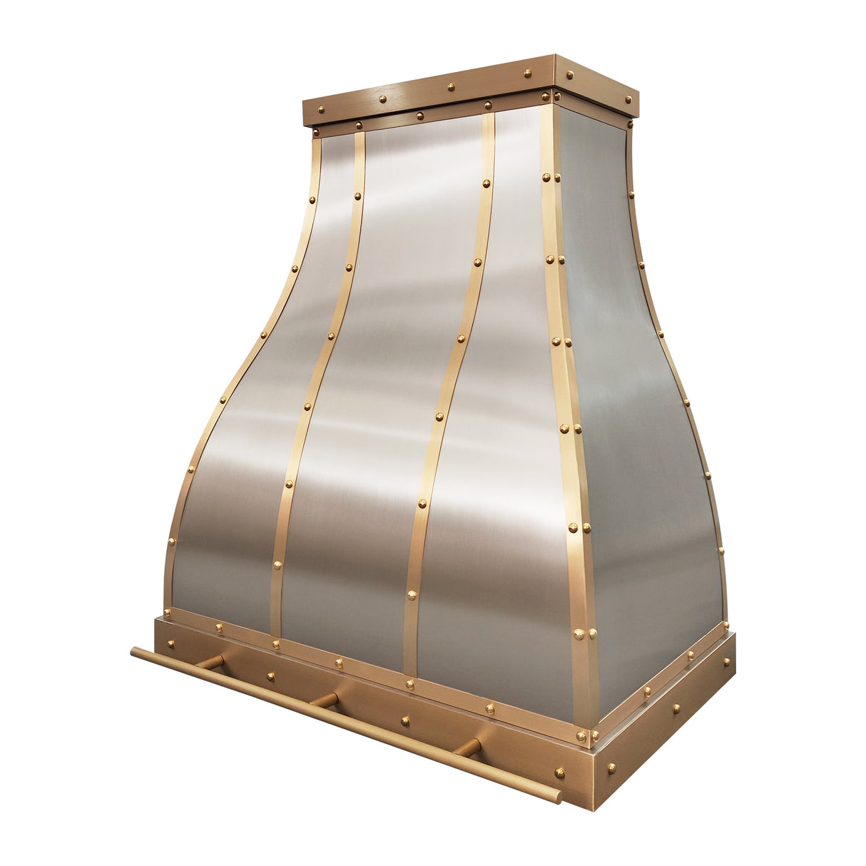 USA Luxury Brushed Stainless Steel Bell Shape Range Hood URHS-84-Custom Stainless Steel Range Hood > Luxury Kitchen Hood > High-End Metal Vent Hood-USA Range Hood