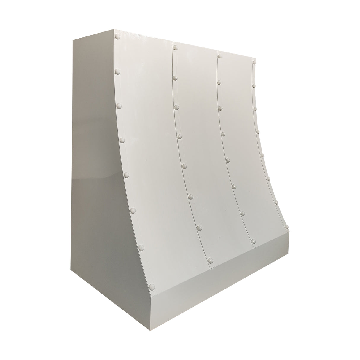 USA Matte White Sloped Range Hood Stainless Steel URHS-103-Custom Stainless Steel Range Hood > Luxury Kitchen Hood > High-End Metal Vent Hood-USA Range Hood