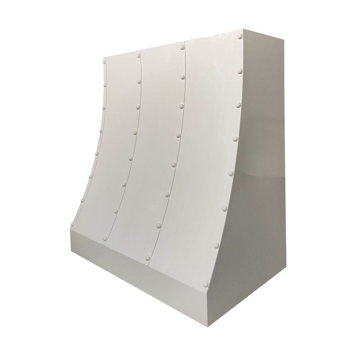 USA Matte White Sloped Range Hood Stainless Steel URHS-103-Custom Stainless Steel Range Hood > Luxury Kitchen Hood > High-End Metal Vent Hood-USA Range Hood