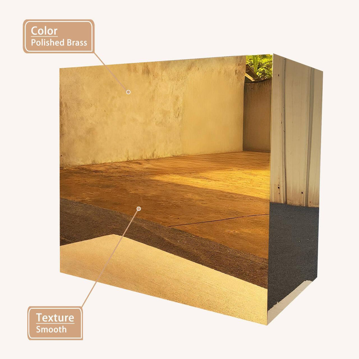 USA Miami Custom Polished Brass Vent Hood URHB-48-Custom Brass Range Hood > Luxury Metal Hood > High-End Kitchen Vent Hood-USA Range Hood