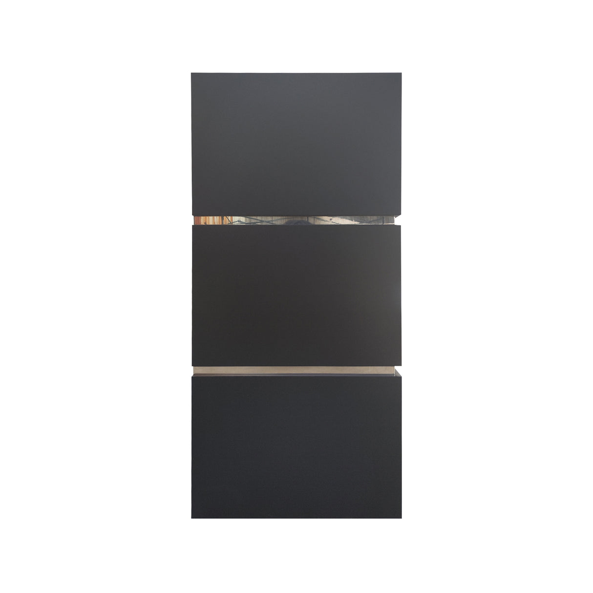 USA Modern Black Box Range Hood with Polished Stainless Accents URHS-104-Custom Stainless Steel Range Hood > Luxury Kitchen Hood > High-End Metal Vent Hood-USA Range Hood