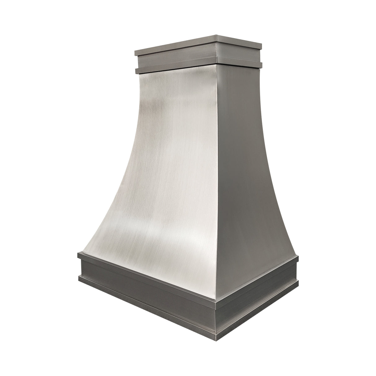 USA Modern Brushed Stainless Steel Range Hood with Dual-Direction Brushed Design URHS-107-Custom Stainless Steel Range Hood > Luxury Kitchen Hood > High-End Metal Vent Hood-USA Range Hood