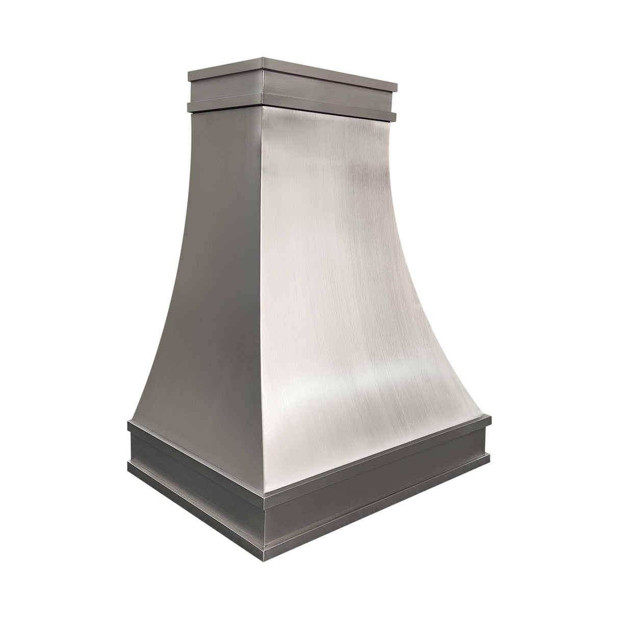 USA Modern Brushed Stainless Steel Range Hood with Dual-Direction Brushed Design URHS-107-Custom Stainless Steel Range Hood > Luxury Kitchen Hood > High-End Metal Vent Hood-USA Range Hood
