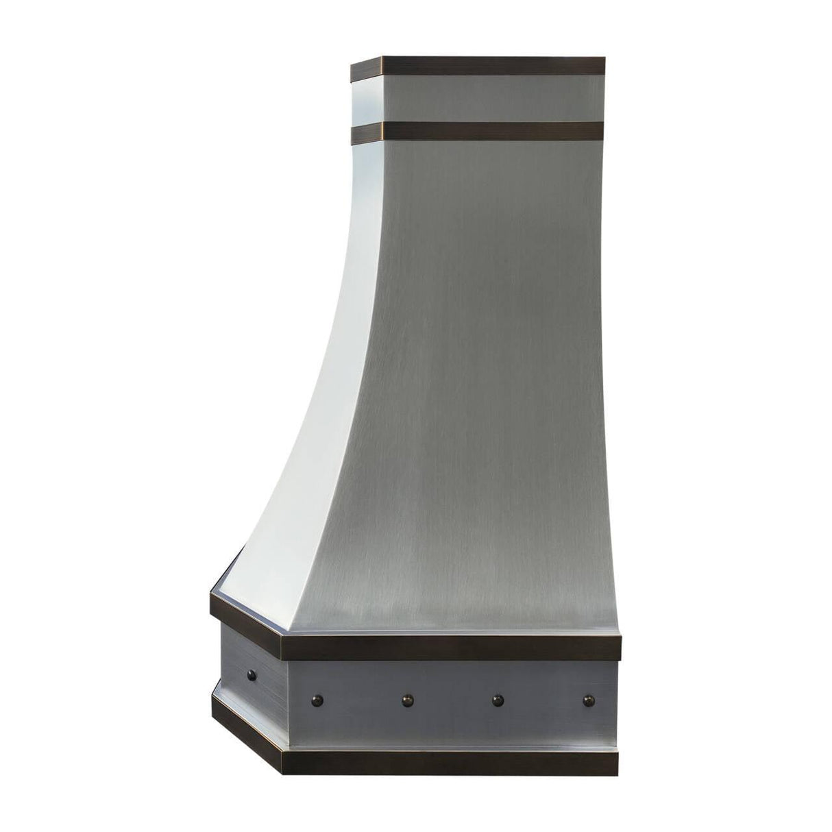 USA San Francisco Custom Stainless Steel Vent Hood with Minimal Straps URHS-93-Custom Stainless Steel Range Hood > Luxury Kitchen Hood > High-End Metal Vent Hood-USA Range Hood