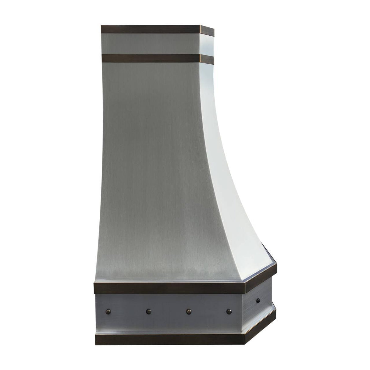 USA San Francisco Custom Stainless Steel Vent Hood with Minimal Straps URHS-93-Custom Stainless Steel Range Hood > Luxury Kitchen Hood > High-End Metal Vent Hood-USA Range Hood