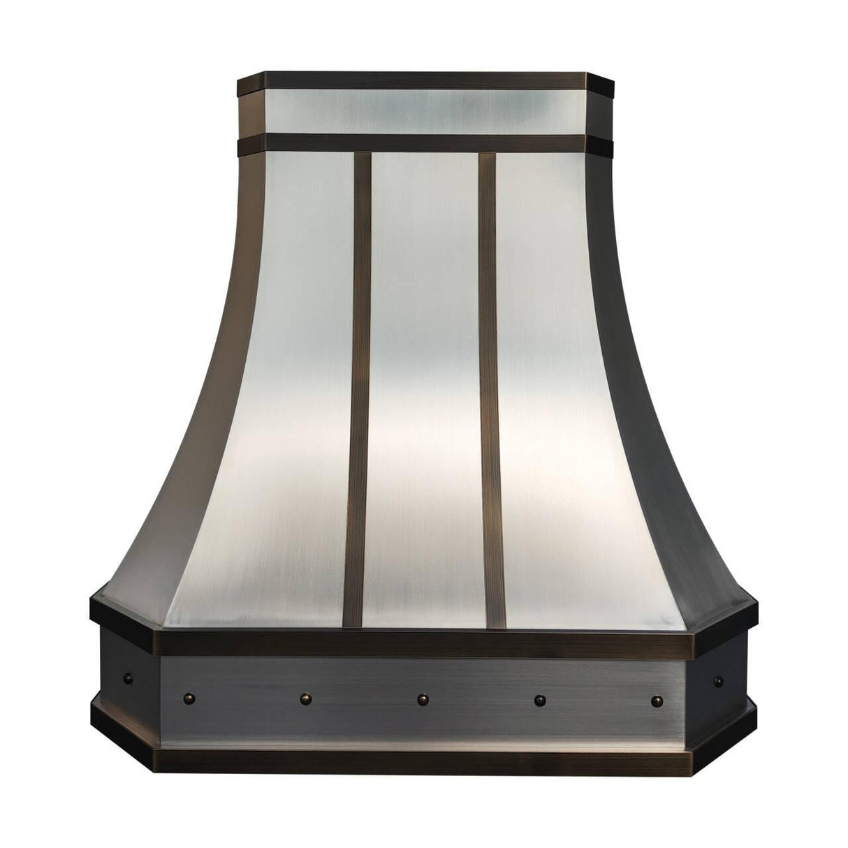 USA San Francisco Custom Stainless Steel Vent Hood with Minimal Straps URHS-93-Custom Stainless Steel Range Hood > Luxury Kitchen Hood > High-End Metal Vent Hood-USA Range Hood