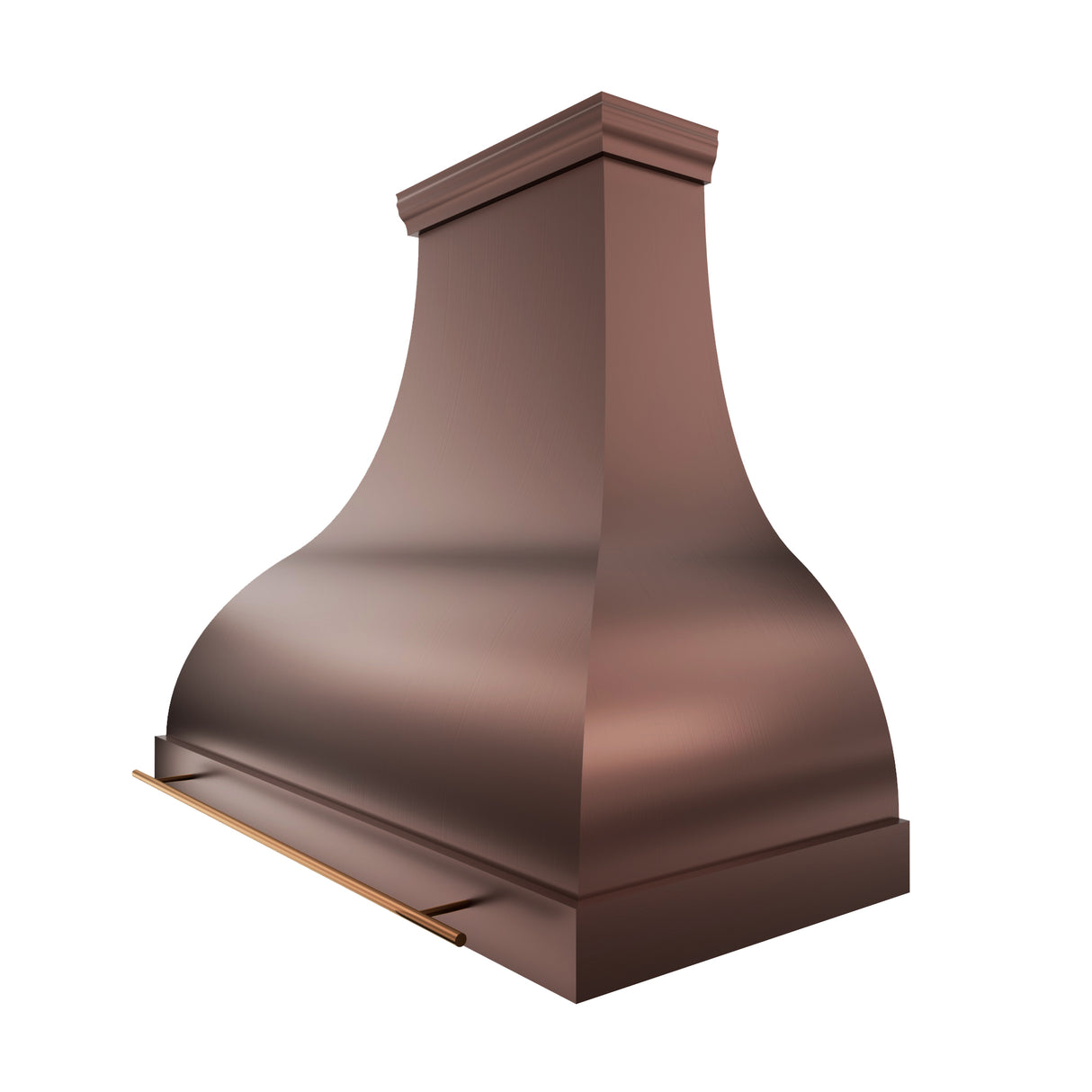 USA Custom Bell Vent Hood with Brass Pot Rail URHC-16