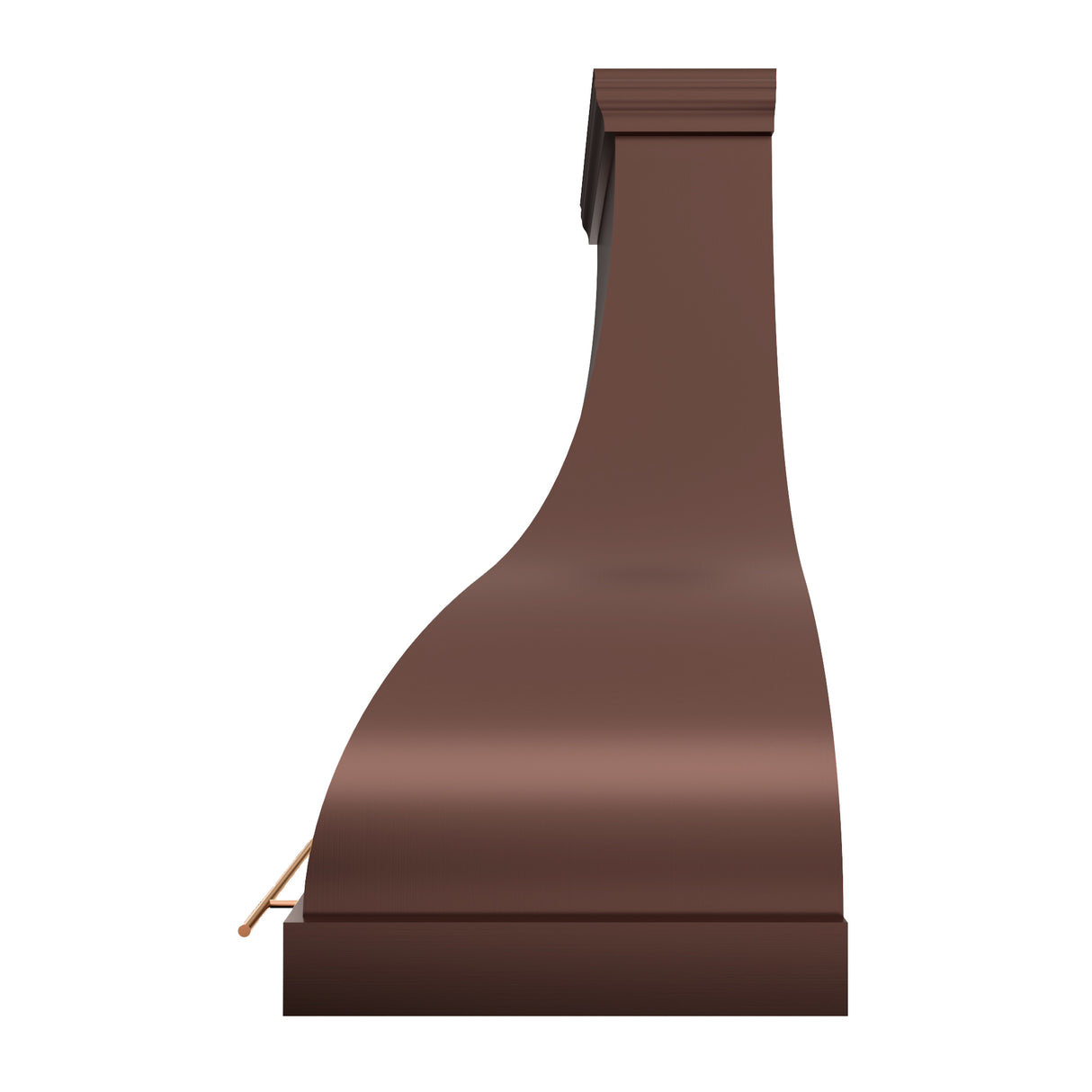 USA Custom Bell Vent Hood with Brass Pot Rail URHC-16