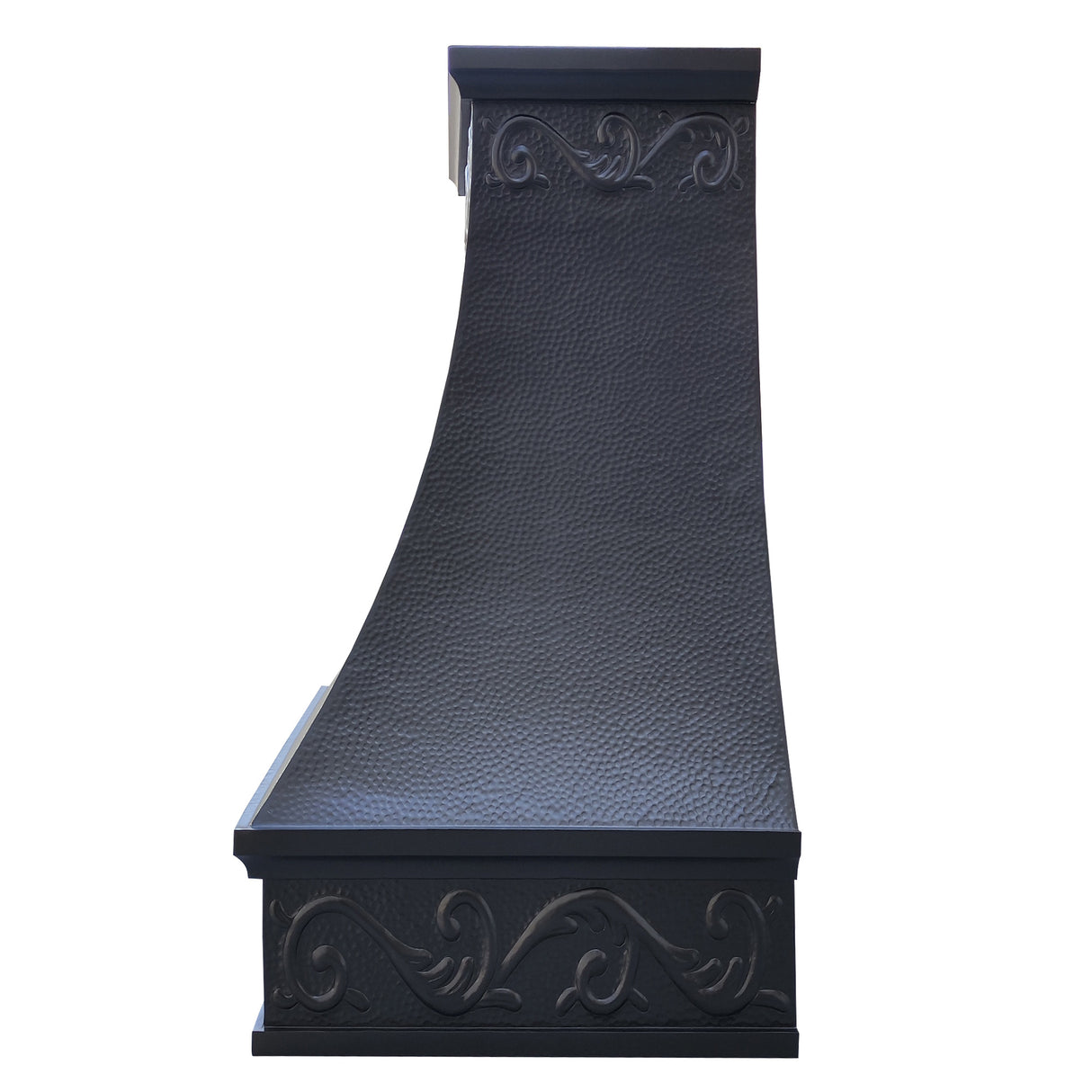 USA Arched Custom Copper Vent Hood with Elegant Apron URHC-27