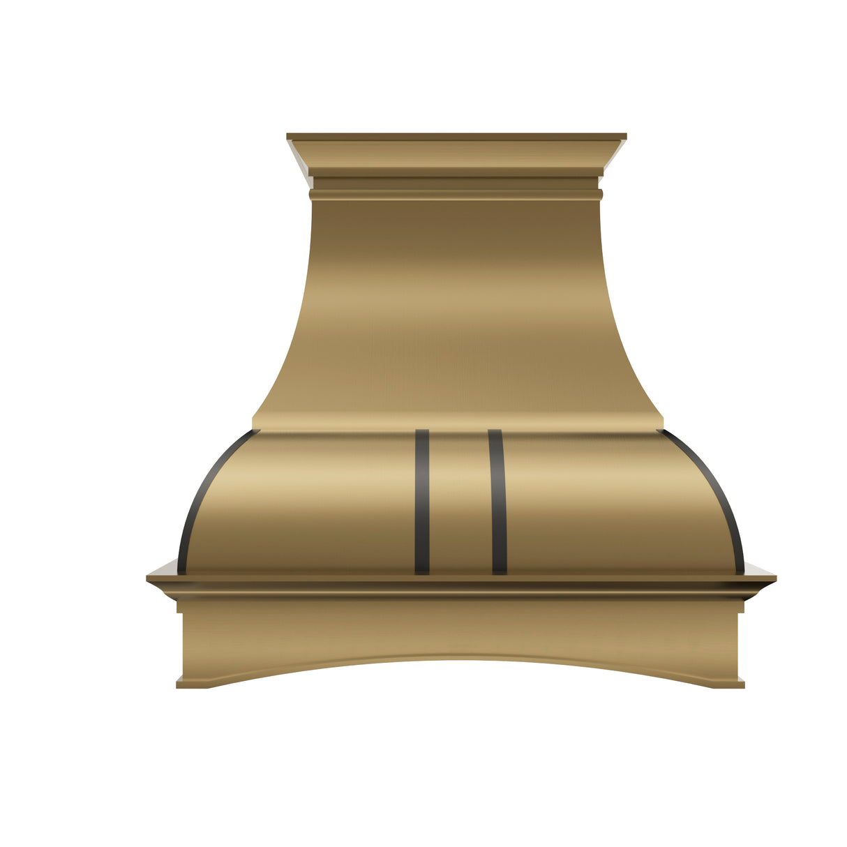 USA Artisan Arched Brass Range Hood with Bell Body Design URHB-08