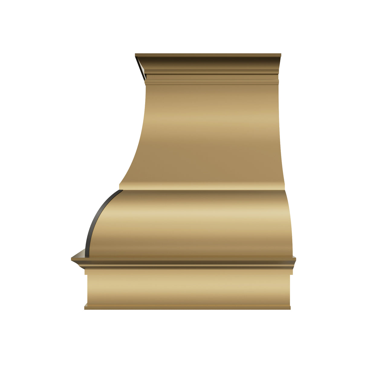 USA Artisan Arched Brass Range Hood with Bell Body Design URHB-08