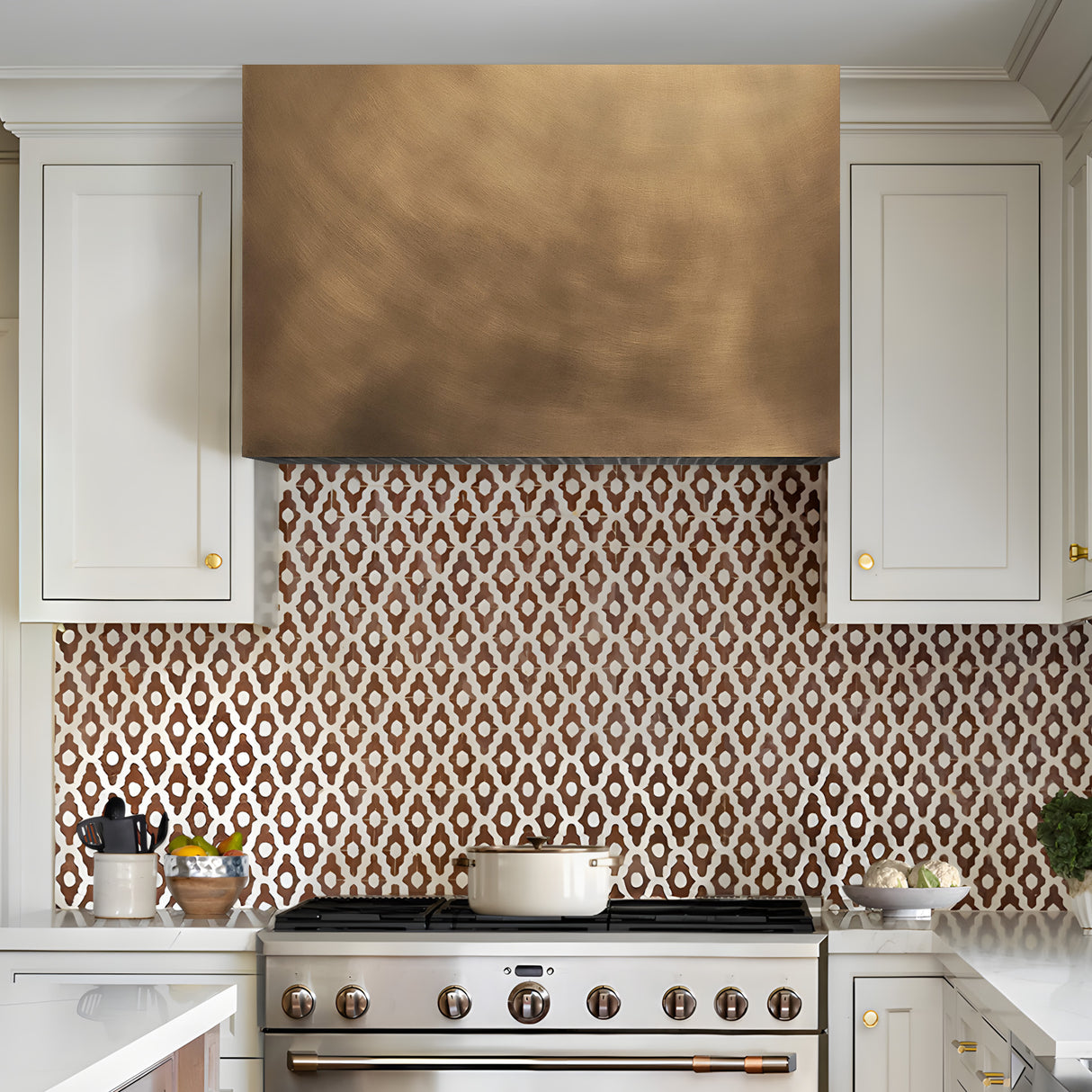 USA Artisan Box Shaped Brass Range Hood URHB-86